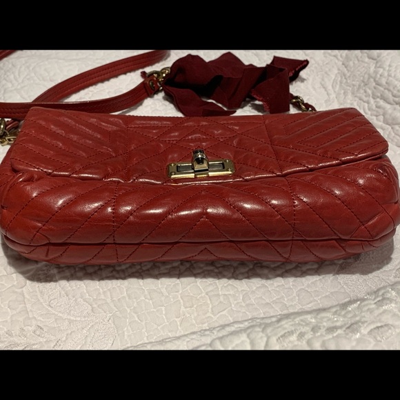 Lanvin Burgundy Leather Quilted Happy Bag - Picture 3 of 4